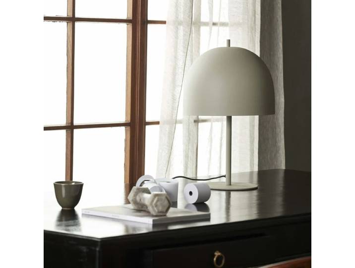 Lampe en métal mat beige Glow