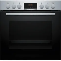 Bosch Hausgeräte HND411LS67, Backofen + Herd Einbau, Silber