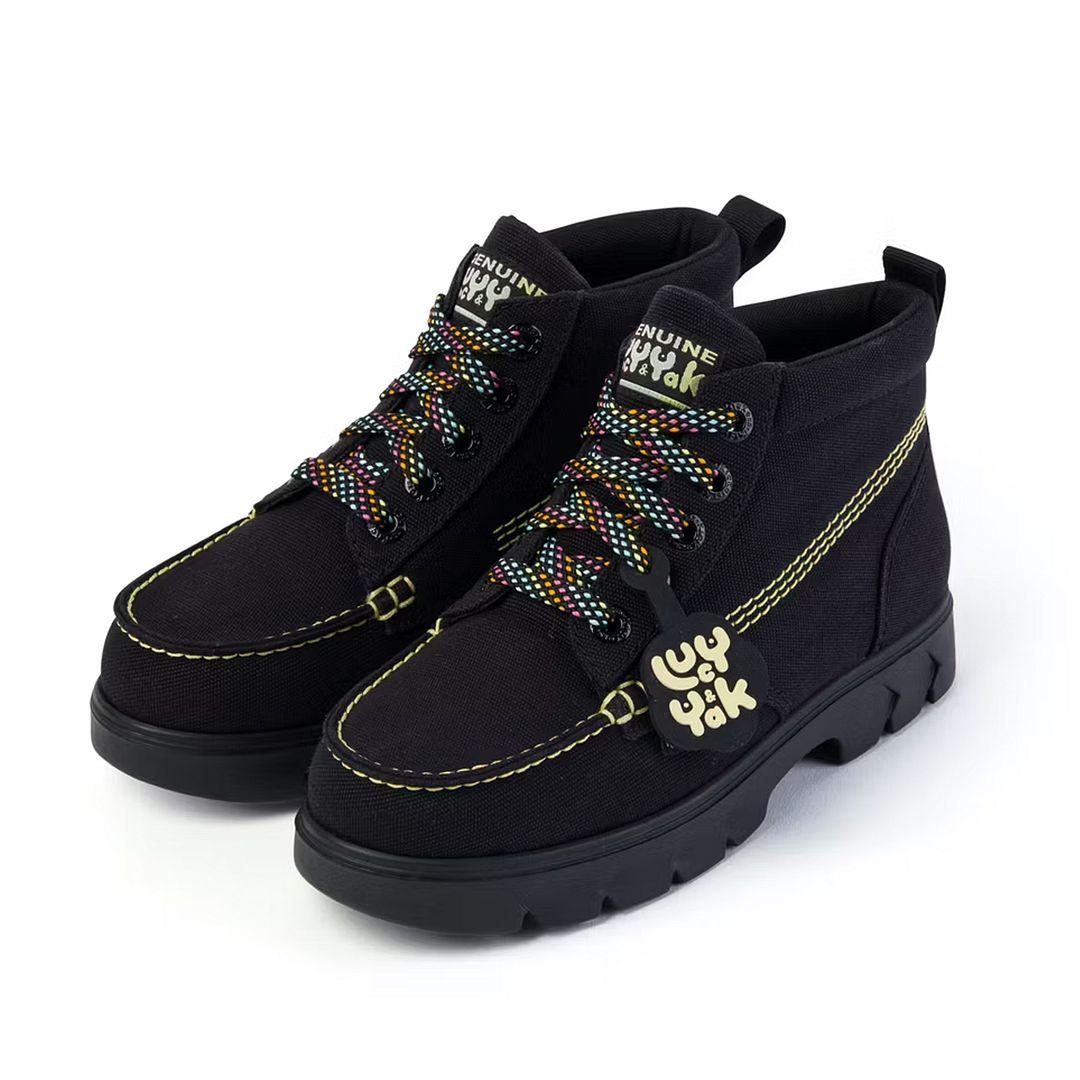 Kickers Hi x Lucy Dames Zwart Laarzen