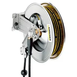 Schlauchtrommel, Automatik,  Edelstahl inkl. Schwenkhalter