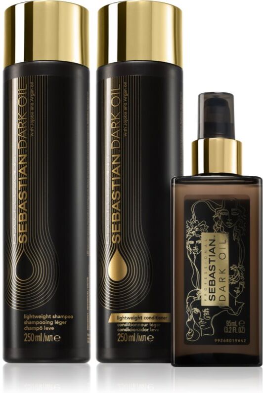 Sebastian Professional Dark Oil Set conditionnement avantageux pour une hydratation et une brillance