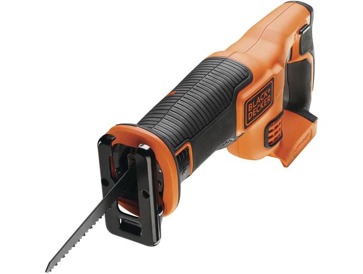 Akku-Säbelsäge BLACK + DECKER BDCR18N-XJ , orange (orange, schwarz), Sägemaschinen, Akku-Säbelsäge, 18 V, ohne Akku und Ladegerät