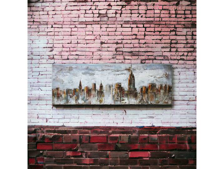 Tableau Relief Vue de Manhattan en Métal