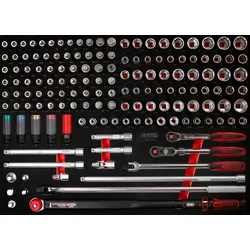 KS Tools 1-2'' Steckschlüssel-Satz in Schaumstoffeinlage, 149-tlg - 821.0149