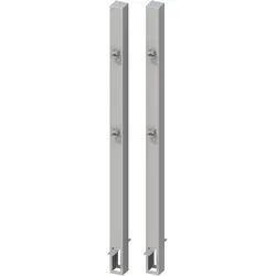 TraumGarten Torpfosten-Set für Vorgarten-Doppeltore zum Einbetonieren Silber 1650 mm