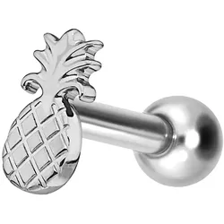 Titan Ohrpiercing mit Innengewinde ANANAS