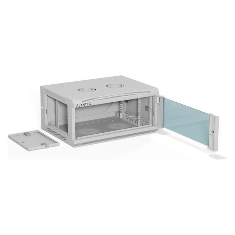 Alantec 19 -Hängeschrank 4U 600 x 450 Farbe grau (4 HE, 19 Zoll Rack) (SW-4U-600-450-01-SA)