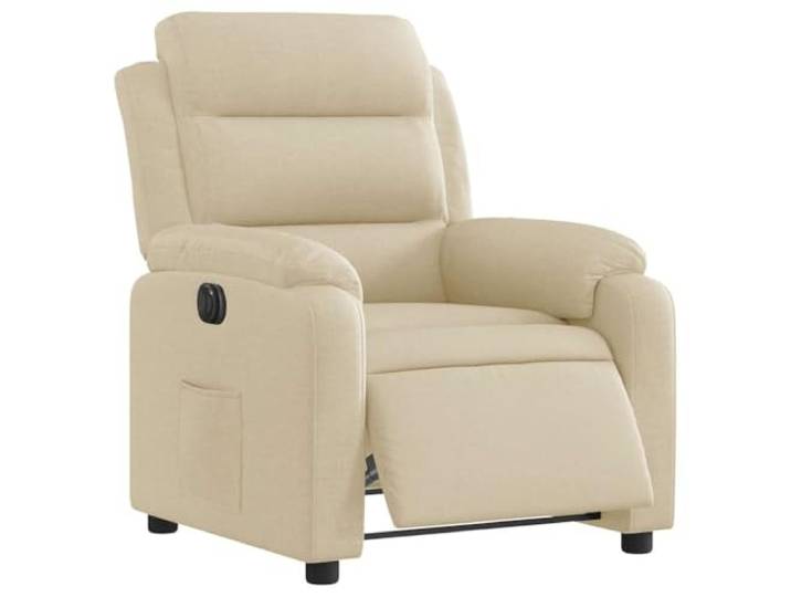 vidaXL Relaxsessel Elektrisch Creme Stoff