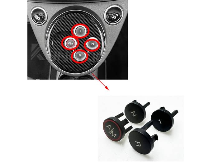 Accessoire intérieur pour Fiat 500 Abarth 595 695 2012-2023, bouton de levier de vitesse 7355240540