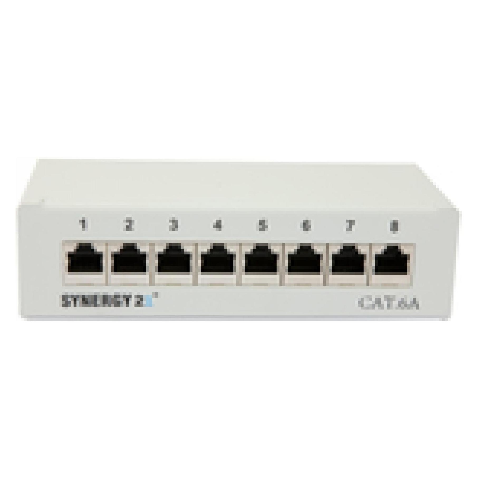 Synergy 21 Patch Panel 8xTP, CAT6A, 500Mhz, Aufputz, Lichtgrau, Syner (S216314)