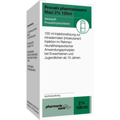 Procain pharmarissano Injektionsflasche 2% 100 ml Injektionslösung