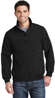 Port Authority J337 Soft Shell Bomber Jacket in Black size 4XL   Fleece