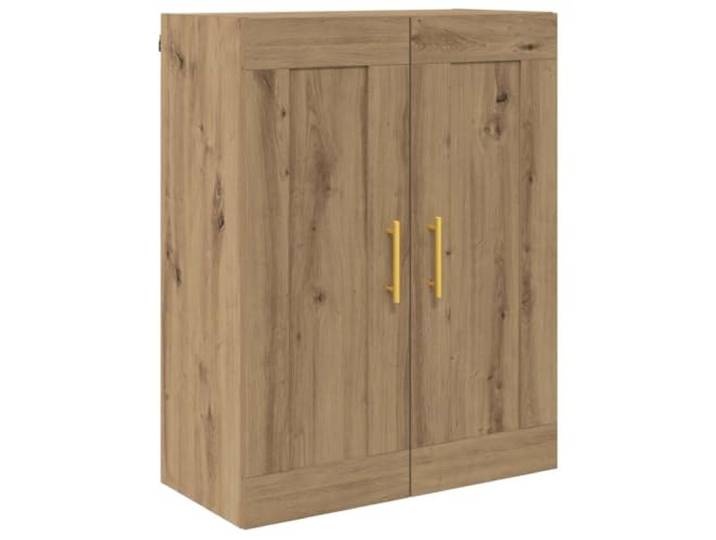 Wandschrank Artisan-Eiche 69,5 x 34 x 90 cm Holzwerkstoff mit Goldenen Rechteckige Form, klare Linien, glatte Oberfläche, robuste Struktur, trockenes Tuch zur Pflege