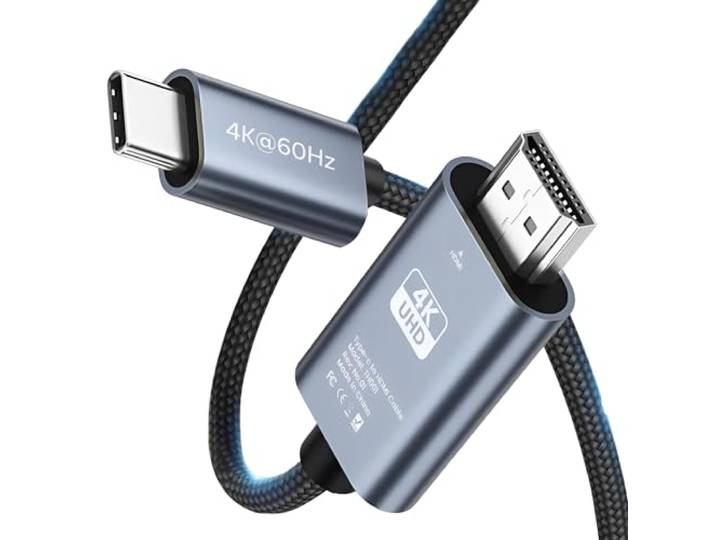MMOBIEL USB-C naar HDMI Kabel 2m - 4K@60Hz - USB 3.1 Type-C naar HDMI