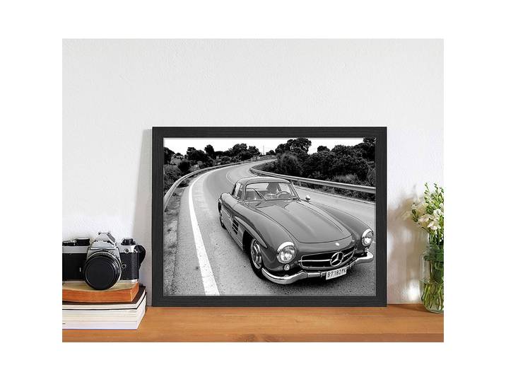 Bild The Mercedes I Rahmen: Massivholz Buche, lackiert Abdeckung: Plexiglas Schwarz 43 x 33cm