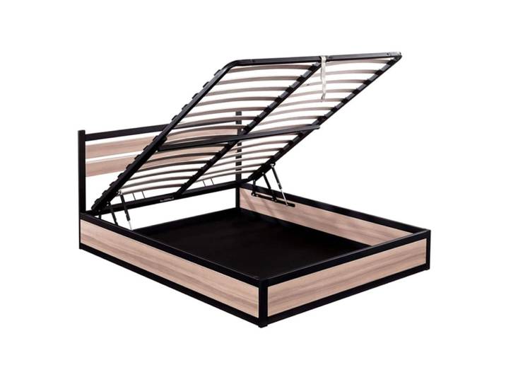 Lit coffre style industriel 140x190cm