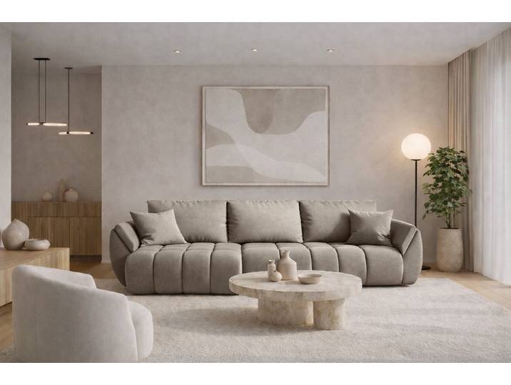 Kaiser Möbel Ecksofa TOKYO PREMIUM im Stoff WIND modernes, Schlaffunktion und Bettkasten, Ecksofa, L-Form,Strapazierfähiger Webstoff WIND,Easy-Clean-Technologie