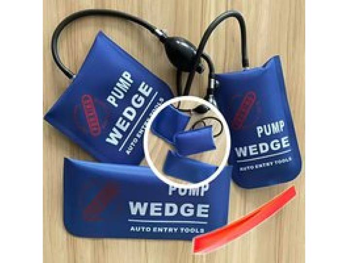 Slotenmakersgereedschap pompwig auto luchtwig airbag 3 maten blauwe set met rode wig sloten openen autodeur sloten raam professioneel openen