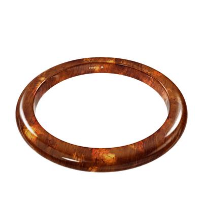Armreif FOSSIL "Jewelry", braun, Armbänder, Damen, 17,8cm, Resin, Armreif