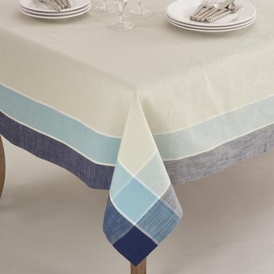 Saro Lifestyle Palmaria Collection Plaid Design Tablecloth