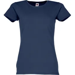 Fruit of the Loom Ladies Iconic T-Shirt  in versch. Farben und Größen, navy, XS
