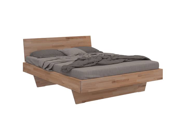 Bett Reto Buche Nature 160 x 200 cm - Bett