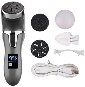 Uplift Essentials Rechargeable Electric Foot File & Callus Remover black