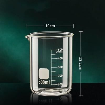 Uplift Essentials Borosilicate Glass Measuring Cup With Clear Scale 500ml
