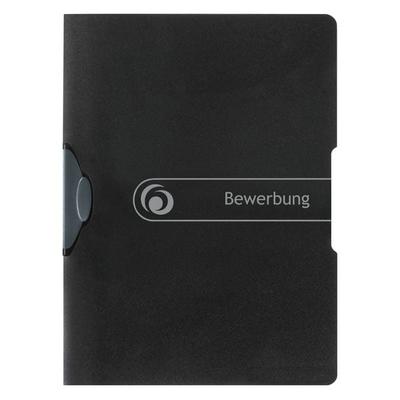 Herlitz Bewerbungsmappe Express-Clip A4 PP schwarz