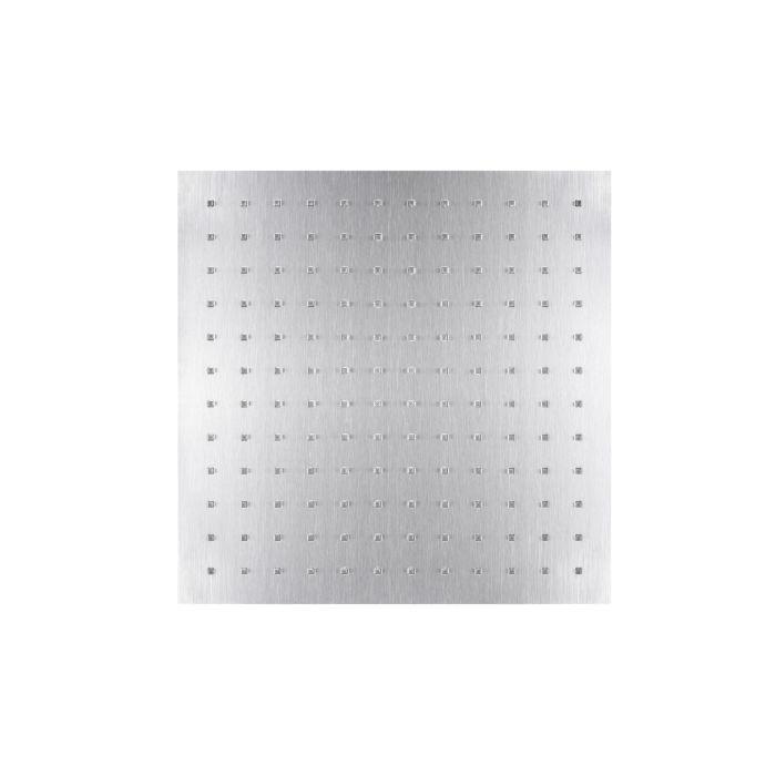 Herzbach Living Spa iX Regenbrause 19.600300.1.09 square, Edelstahl gebürstet, 300x300mm