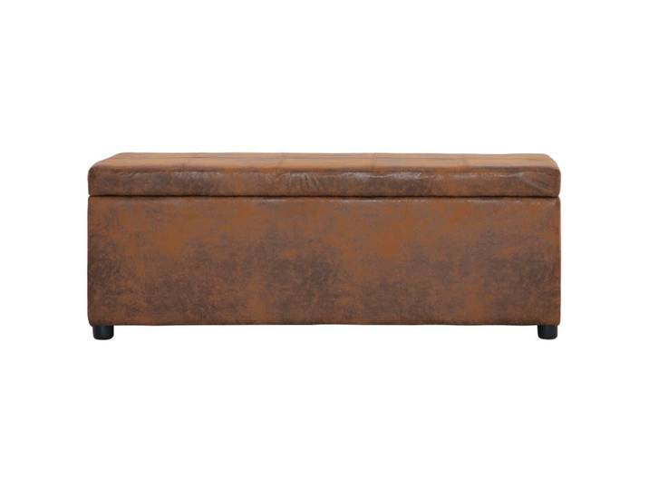 SOLOM@Banc avec compartiment de rangement Banquette de salon - banc de stockage 116cm Marron Similicuir Sep44391