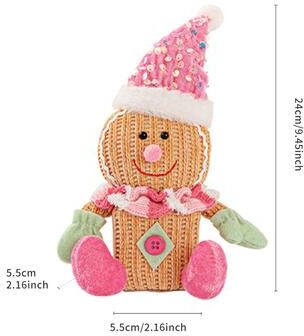 Rare Purchases Pink Gingerbread Man Figurines, New Christmas Decorations, Festive Kids Gifts, Decorative Party Ornaments a