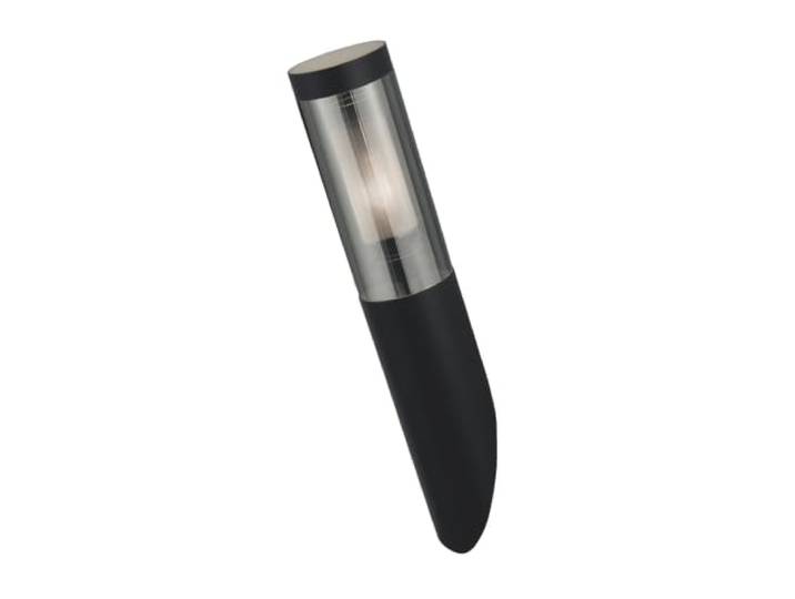 Searchlight Batton Außenwandleuchte, Schwarz & Rauchdiffusor, IP44