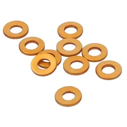 Aluminium Unterlegscheibe M4 x 1 mm orange