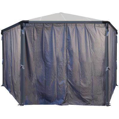 Pavillonseitenteil PALRAM - CANOPIA "für Pavillon ROMA HEXAGONAL", grau, B:232cm, Polyester, Pavillonseitenteile
