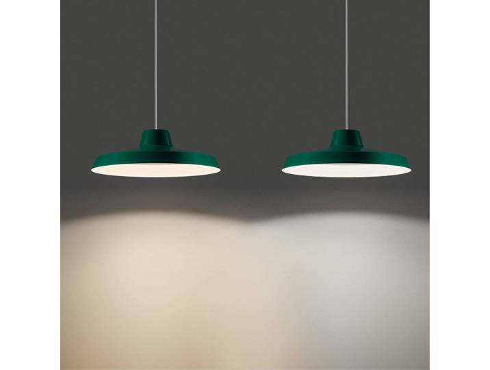 Linea Light Hängelampe Miguel, grün, für Küche, Aluminium
