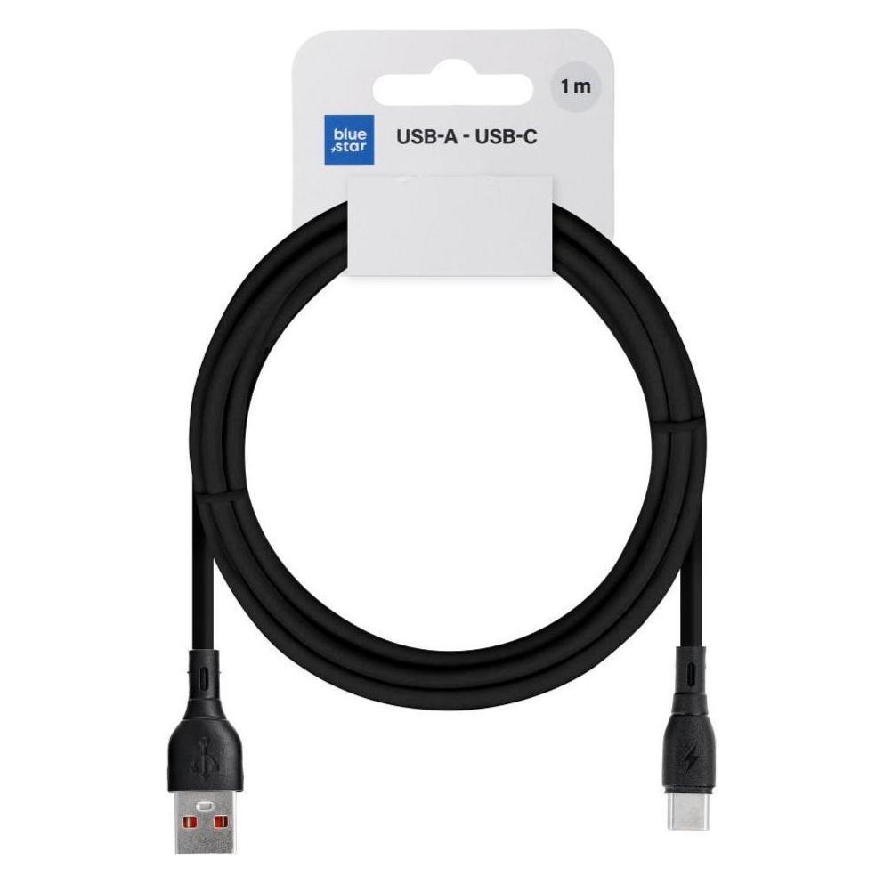 BlueStar Cable Blue Star BLUE STAR ECO cable 3A USB A to Type C PJ68-25-3 1m black (1 m, USB 3.2 Gen 1, 60 W) (56389430)