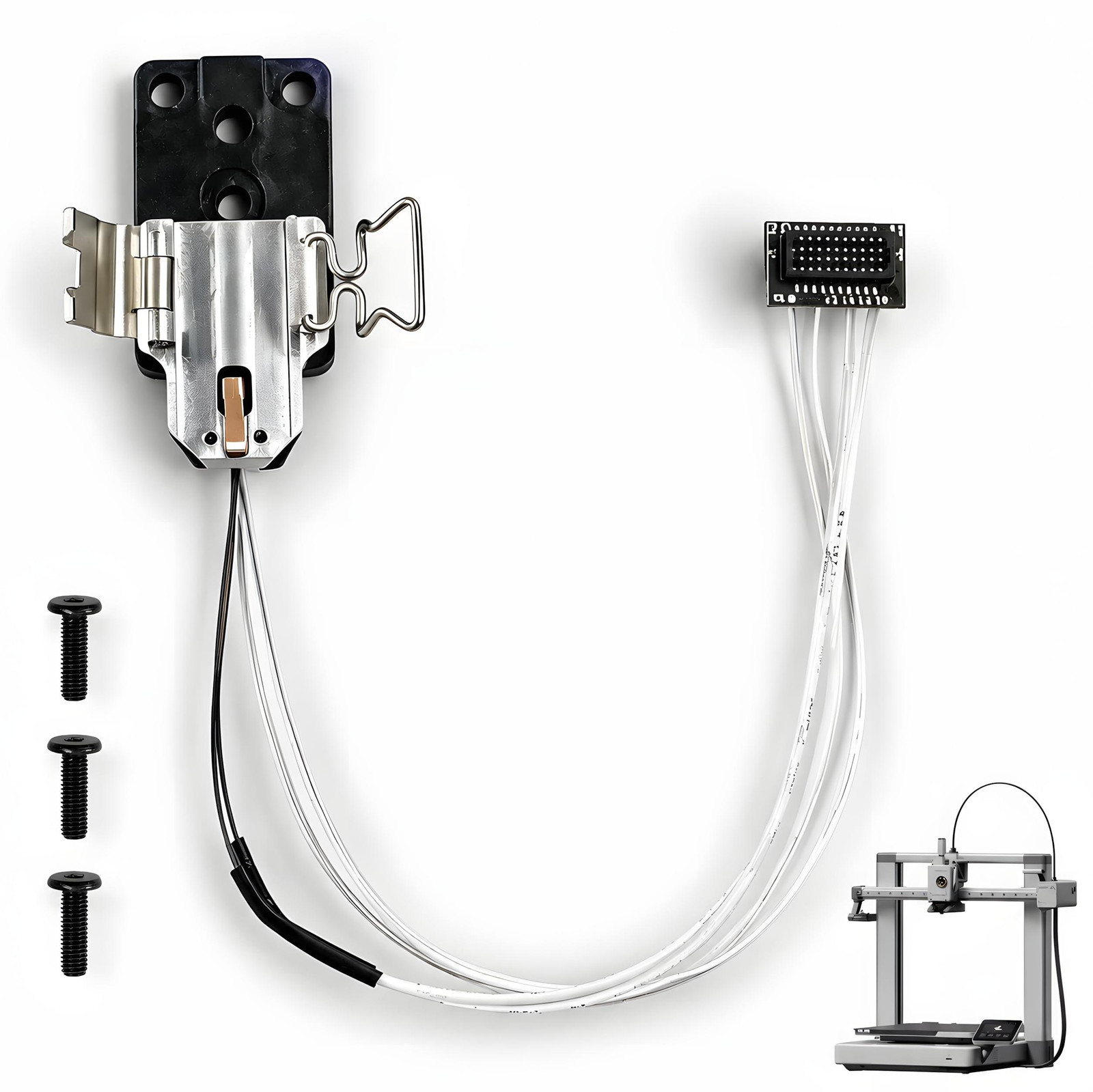 Dripio Verwarmingsmontageset voor 3D-printers, verwarmingsunit voor hotend, reserveonderdeel