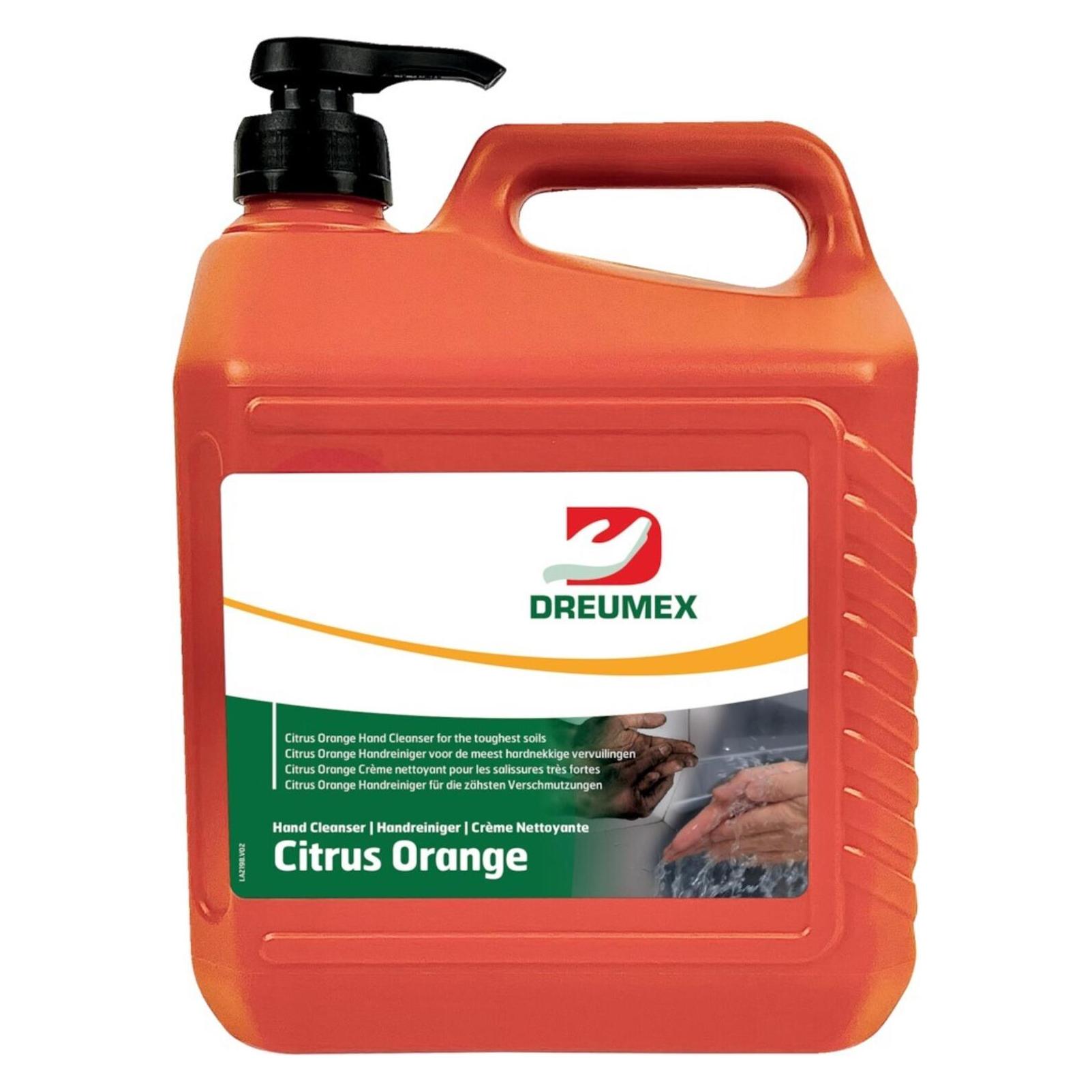 Dreumex Citrus Orange Handreiniger 3,78L (Flüssigseife, 3780 ml) (90337801002)