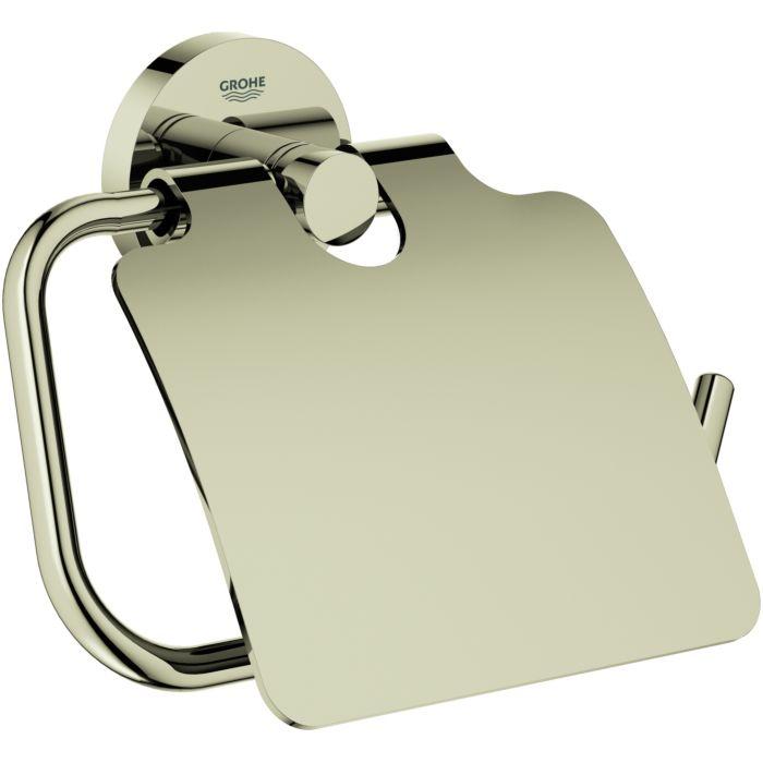 Grohe Essentials WC-Papierhalter 40367BE1 nickel, mit Deckel, verdeckte Befestigung