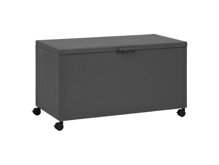 HESPERIDE - Coffre de Rangement Extérieur Edenio 670L Graphite - Structure Acier Galvanisé et Aluminium - Etanche et Mobile - Mobilier pour Jardin\, Balcon\, Terrasse
