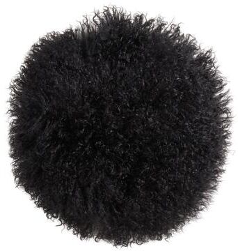 Saro Lifestyle Mongolian Lamb Fur Throw Pillow - Plush Textured Throw Pillow with Polyester Filled Support for Cozy Modern Decor, Luxurious