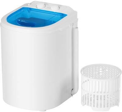 SUNCROWN 5.5 lbs Capacity Mini Portable Laundry Washing Machine, Compact Laundry Washer with Spin Tub & Drain Hose