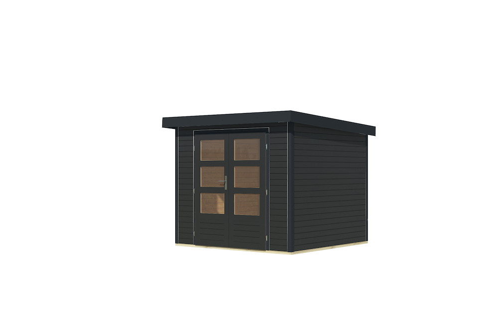 KARIBUHOLZT GH Jupiter 3 C 242x217x211cm anthrazit anthrazit 16988232