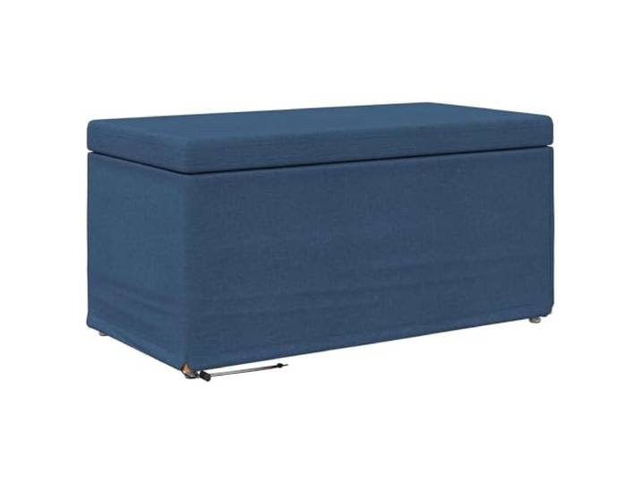 GHVBNMF Hocker Blau 81x41x40 cm Sitzbank ohne Rückenlehne Stoff Eleganter Sitzhocker für Flur und Schlafzimmer: Weich gepolstert, Platz sparend unter Tischen und Arbeitsplatten.