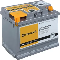 CONTINENTAL Autobatterie EFB 12V 60Ah 560A rechts 242x175x190 mm