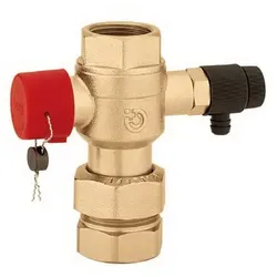 Caleffi Kappenventil 558056 3/4"x1", mit Entleerung, für Ausdehnungsgefäße