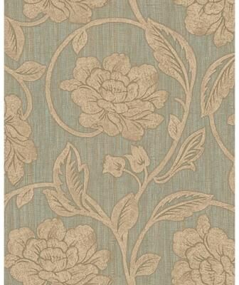 Seabrook Designs Celie Floral Unpasted Wallpaper