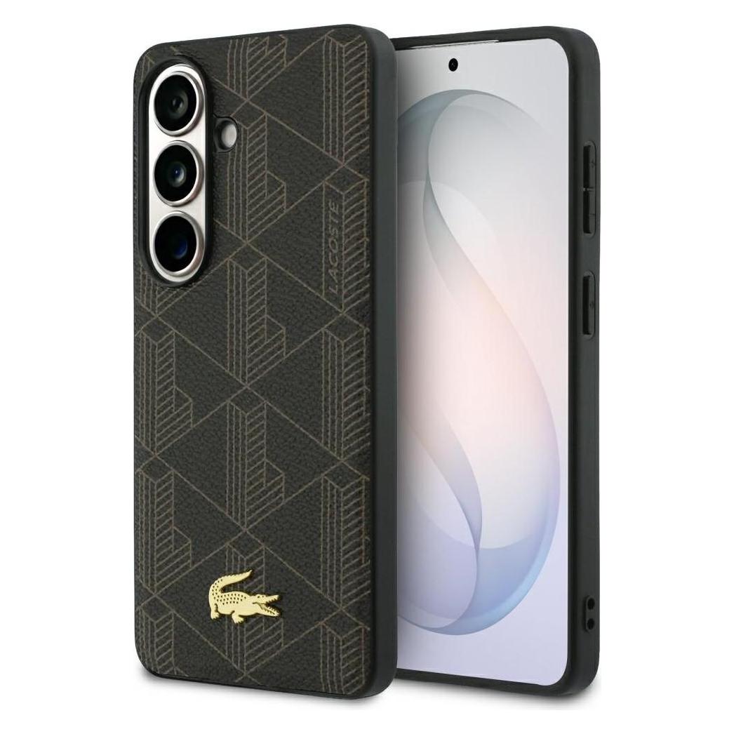 Lacoste Case PVC Monogram The Blend MagSafe for Samsung Galaxy S26 Plus brown (Samsung Galaxy S26+) (LCHMS26MPBSMW)