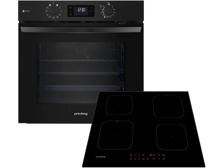 Privileg Backofen-Set BAKO Turn&Go Steam 620, mit Teilauszug, Hydrolyse, Hydrolyse - schnelle und mühelose Reinigung mit der Kraft des Dampfes